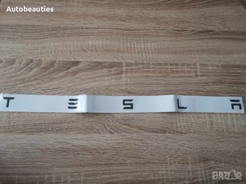 нов черен надпис Tesla Тесла, снимка 1