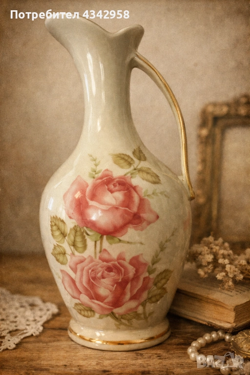 Винтидж порцеланова ваза Bavaria.1950-1960г., снимка 1