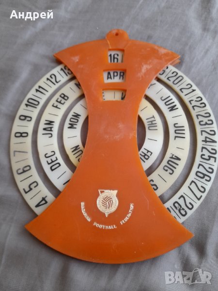 Стар календар Българска Федерация по Футбол, снимка 1