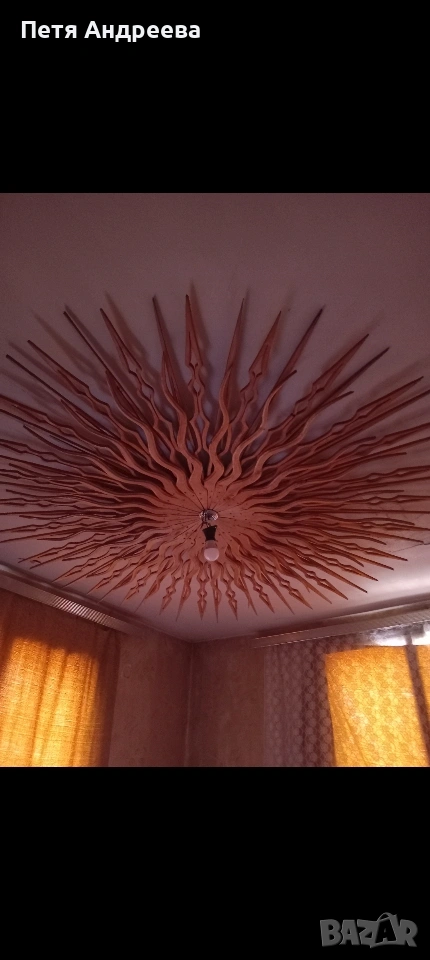 Дървена розета, снимка 1