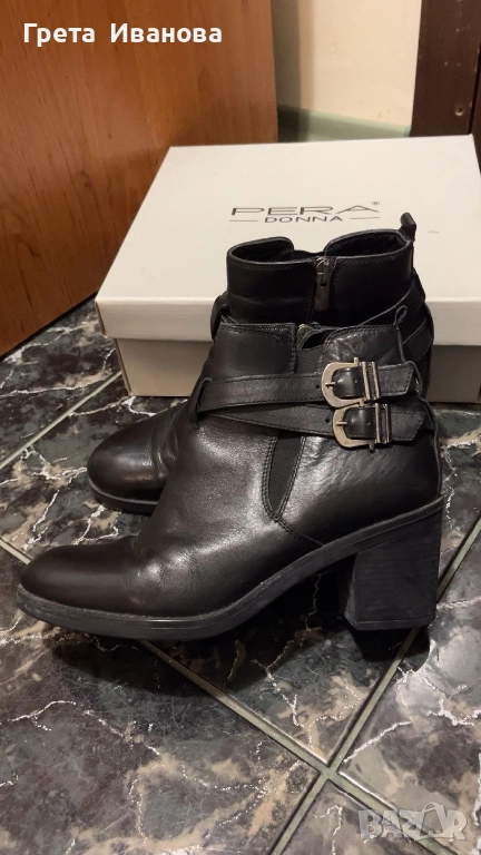 Боти от естествена кожа, снимка 1