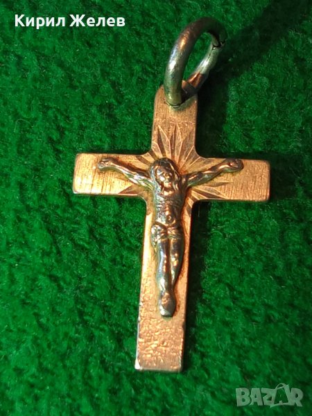 КРАСИВО КАТОЛИЧЕСКО СРЕБЪРНО РАЗПЯТИЕ КРЪСТ БИЖУТЕРСКА ИЗРАБОТКА 38431, снимка 1