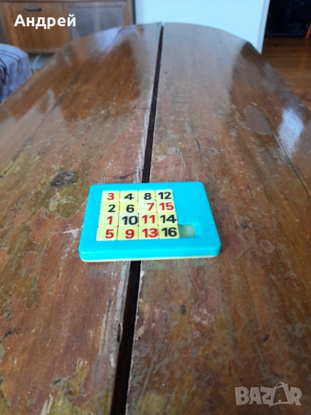 Стара детска игра,плочка за редене,подреждане #15, снимка 1