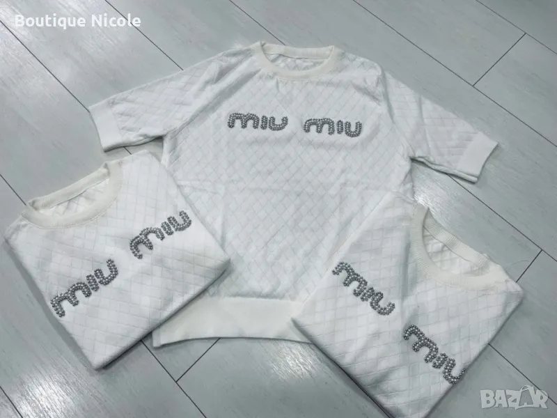 Блуза плетиво с перли  , снимка 1