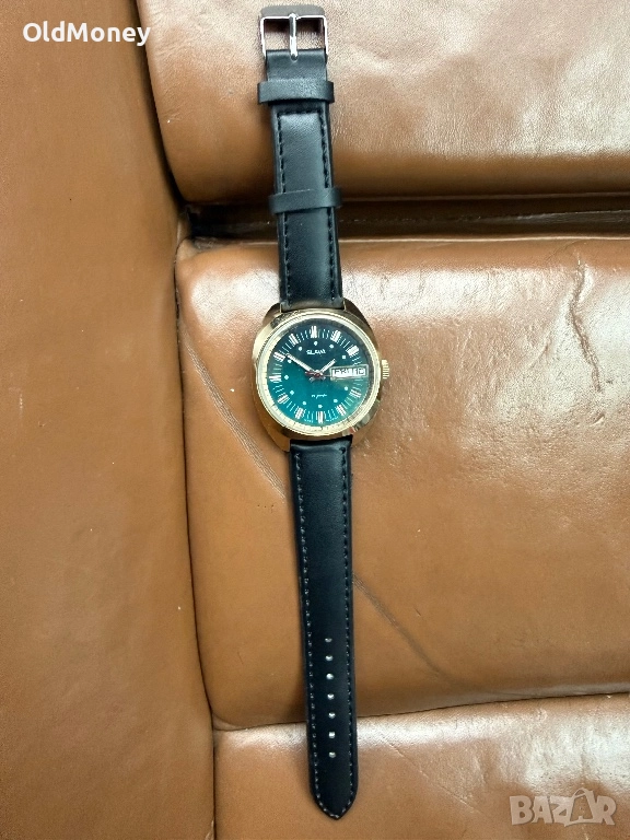 Съветски ретро позлатен часовник Слава Slava, снимка 1