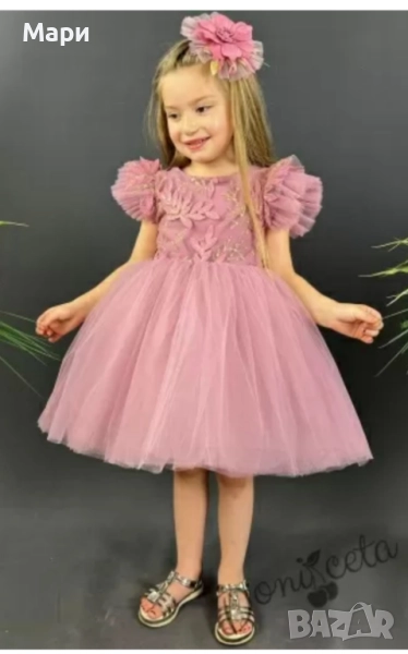 Детска рокля пепел от рози, снимка 1