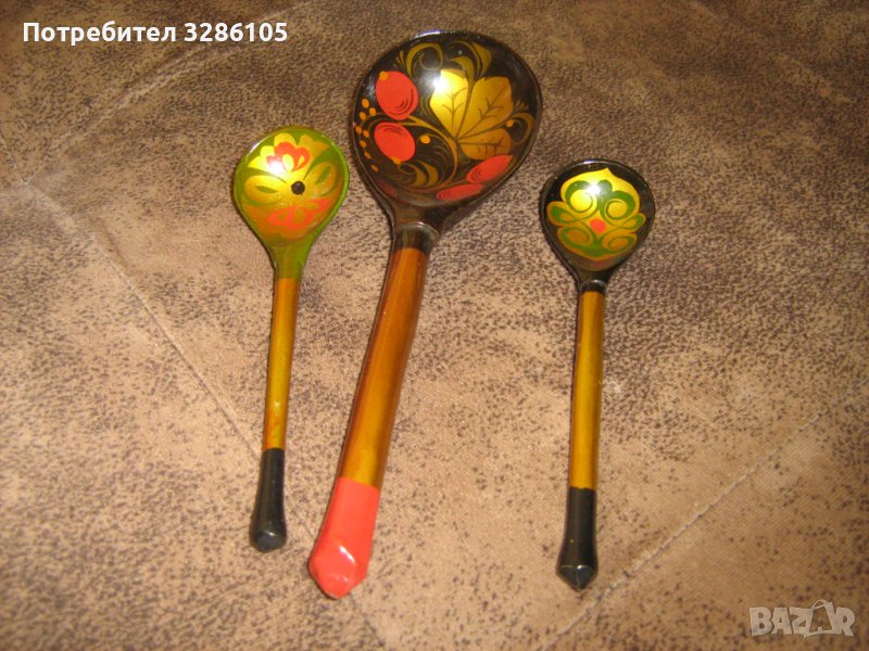 комплект дървени лъжици, снимка 1