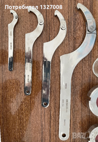 Секторен ключ за холендрови съединения неръждаем, снимка 1