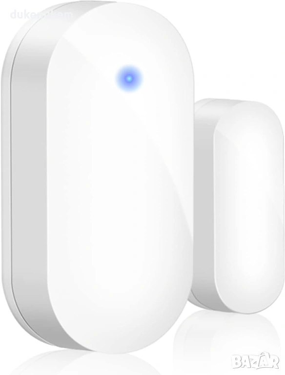 Безжичен магнитен сензор за врата и прозорец с аларма и звънец, снимка 1