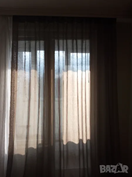 Кафяво полупрозрачно перде, снимка 1