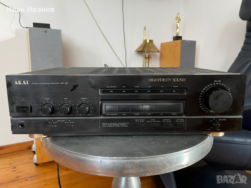 Akai AM-26 Hi-Fi Integrated стерео усилвател, снимка 1