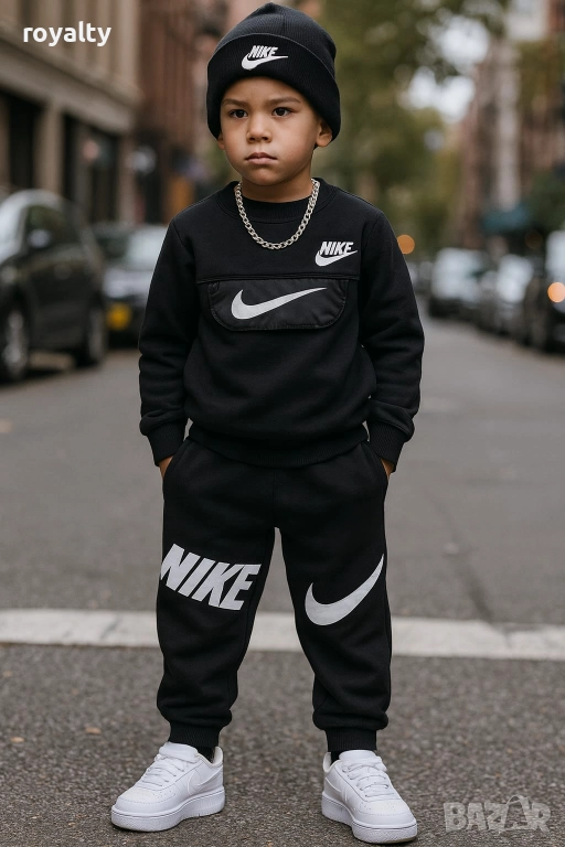 Nike Черен Детски Комплект , снимка 1