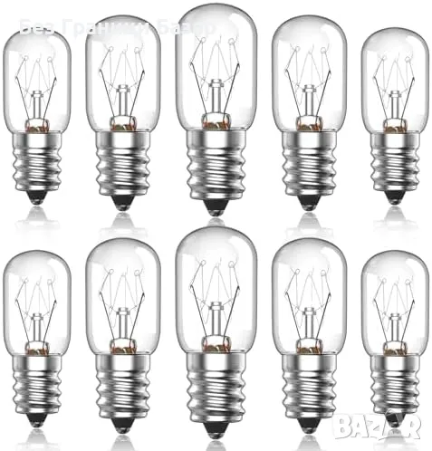 Нови E14 солна лампа крушки 10 броя димируеми, 300°C, топла светлина, снимка 1