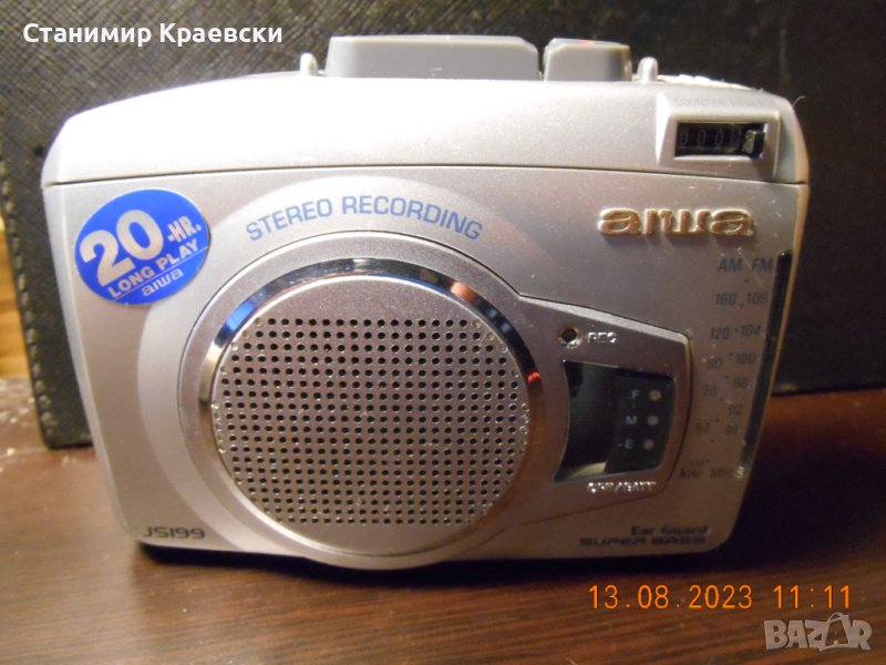 AIWA HS-JS199  WalkmanCassette Player Recording S-BASS AMFM  Radio Stereo - vintage88, снимка 1