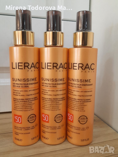 Слънцезащитно мляко за тяло SPF50 Lierac Sunissime , снимка 1