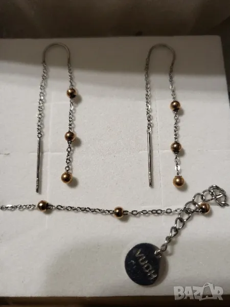 Комплект гривна и обеци , снимка 1