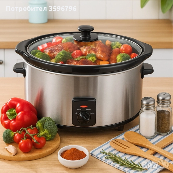  Представяме ти Slow Cooker тенджера Royalty Line SLC1012/SLC1013 – твоят нов кухненски помощник! 💪 , снимка 1