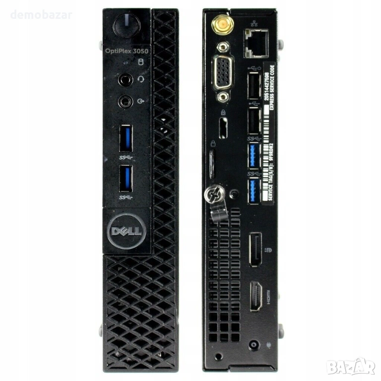 Dell OptiPlex Micro компютър i3-7100T/8GB DDR4/SSD NVme + HDD/WiFi , снимка 1