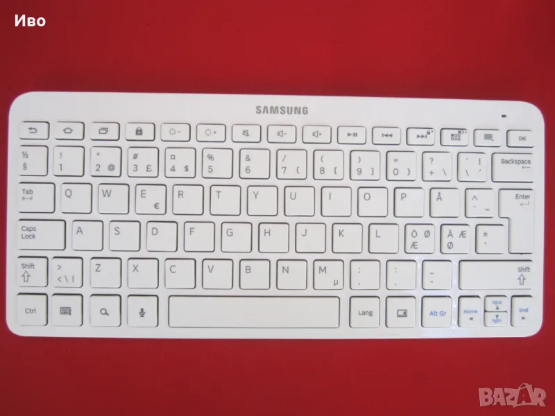 Bluetooth Клавиатура Samsung BKB-10 - Бялa, снимка 1