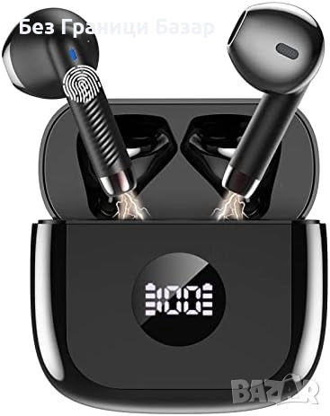 Нови Безжични Bluetooth 5.3 слушалки HiFi стерео IP7 водоустойчиви с кутия за зареждане, снимка 1