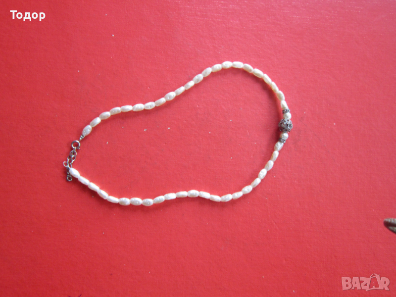 Страхотно колие гердан с перли и камъни , снимка 1