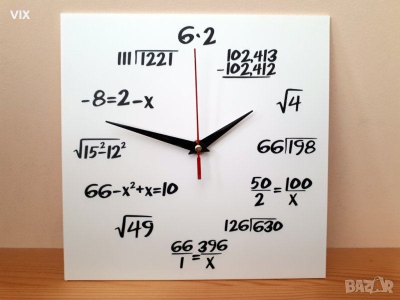 Стенен часовник Математика, снимка 1