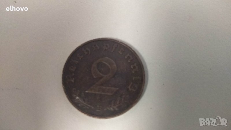 Монета 2 Reichspfennig 1939, снимка 1