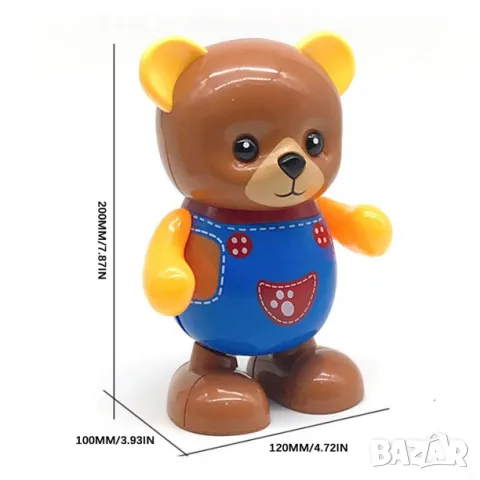Роботизирана играчка Swinging Bear, Танцуващо мече, Светлинни ефекти, снимка 3 - Музикални играчки - 48324779