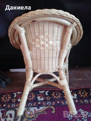 Детски ратанов фотьойл/кресло, снимка 7 - Мебели за детската стая - 40788953