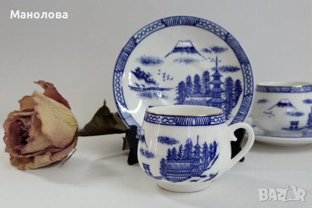 Колекционерски порцеланови чаши за кафе Artil Bone China, произведени в Румъния., снимка 6 - Чаши - 40892501