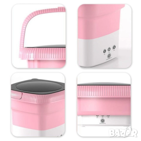 Мини сгъваема преносима пералня – 6.5 L, снимка 10 - Перални - 51977274