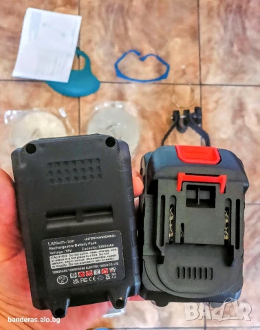 Тример комплект с 2бр.батерии 3000Ma, снимка 3 - Градинска техника - 50682697