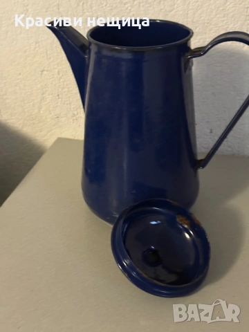 Стара емайлирана кана от 1959г, снимка 4 - Антикварни и старинни предмети - 53102244