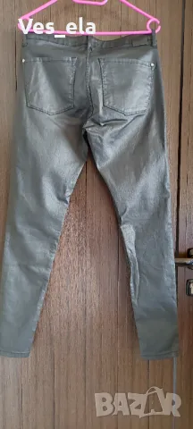 черен промазан панталон/дънки MANGO, снимка 3 - Дънки - 49608936