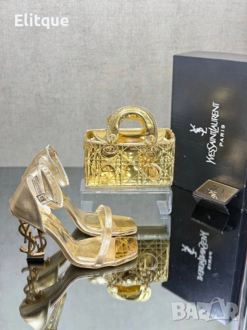 сандали на ток ysl saint laurent Christian Dior , снимка 10 - Сандали - 53406228