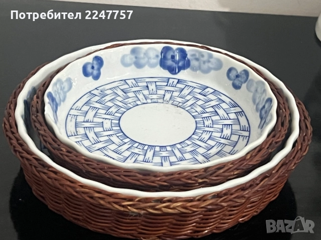 2 чинии с подложни, снимка 2 - Чинии - 52526207