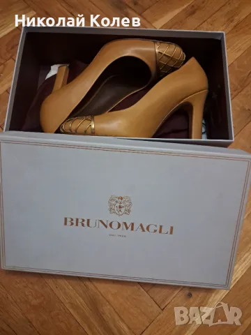 Обувки кожа Бруно Маджи, снимка 2 - Дамски обувки на ток - 50158142