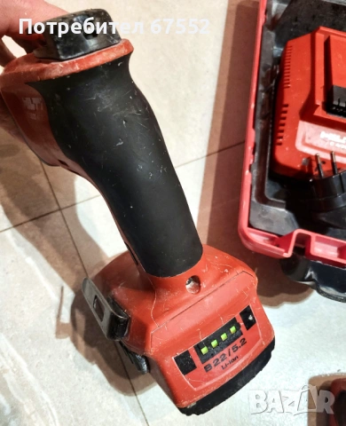 Безчетков винтоверт за картон Hilti SD 5000-A22, комплект., снимка 5 - Други инструменти - 53173452