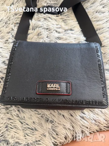 Чанта Karl lagerfeld кожа , снимка 2 - Чанти - 55747569