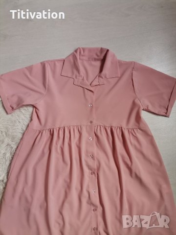 Рокля тип риза, снимка 3 - Рокли - 34737525