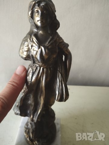 метална статуетка-викториянска дама, снимка 4 - Други ценни предмети - 41930929