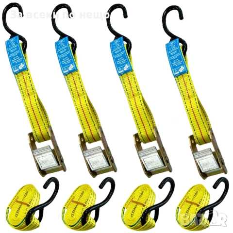 Колани за пристягане C2501-B – 1.8м, 360кг, 25мм (4 броя в комплект)