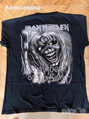 Качествена тениска Iron Maiden, снимка 2 - Тениски - 42143183
