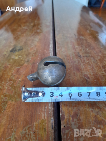 Стар звънец,хлопка,чан #10, снимка 4 - Други ценни предмети - 44717951