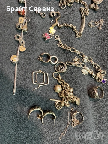 Сребърни накити обеци ,гривни,синджири,пръстени и талисмани, снимка 2 - Колиета, медальони, синджири - 53538828