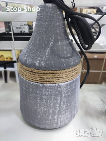 Нощни лампи сив цвят с канап , снимка 3 - Настолни лампи - 44351328
