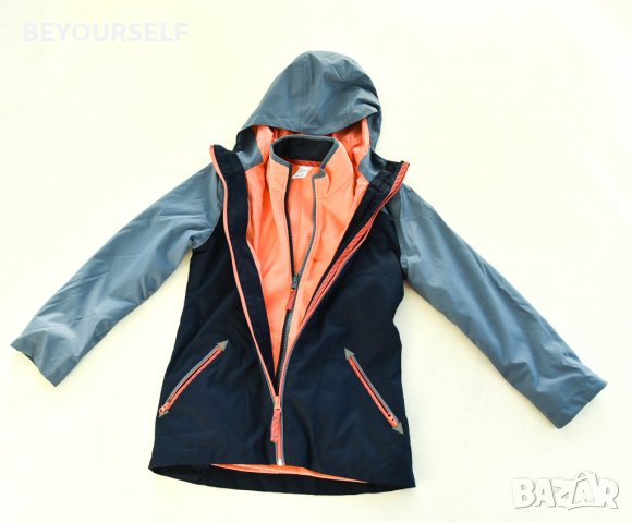 Детско водоустойчиво яке Quechua + полар размер 140, снимка 3 - Детски якета и елеци - 39165038