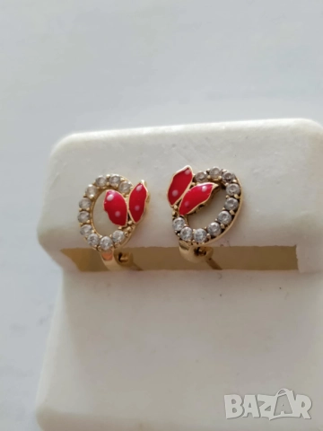 Златни детски обици 51841, снимка 3 - Обеци - 51742393