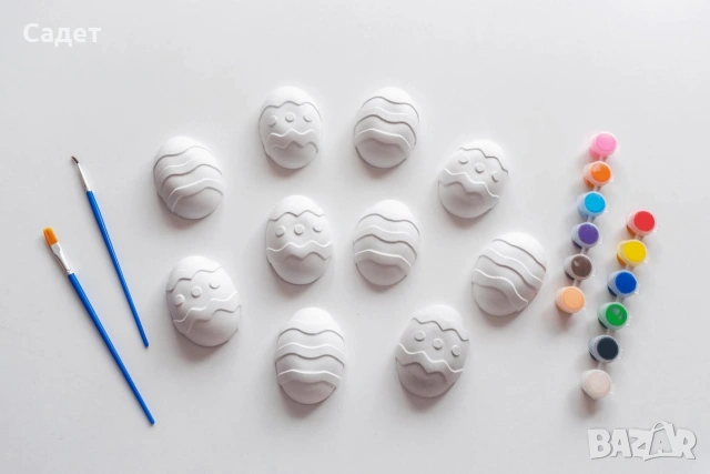 комплект за оцветяване на гипсови великденски яйца, снимка 2 - Други - 53803343