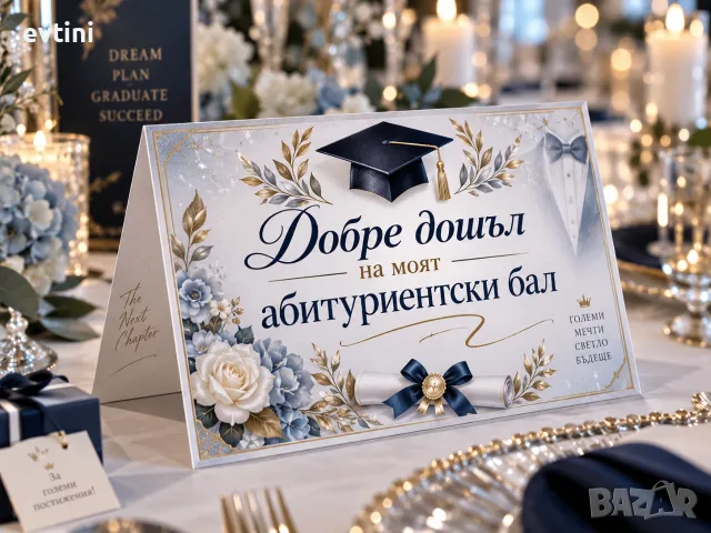 Персонализирана табелка за маса с име на гост